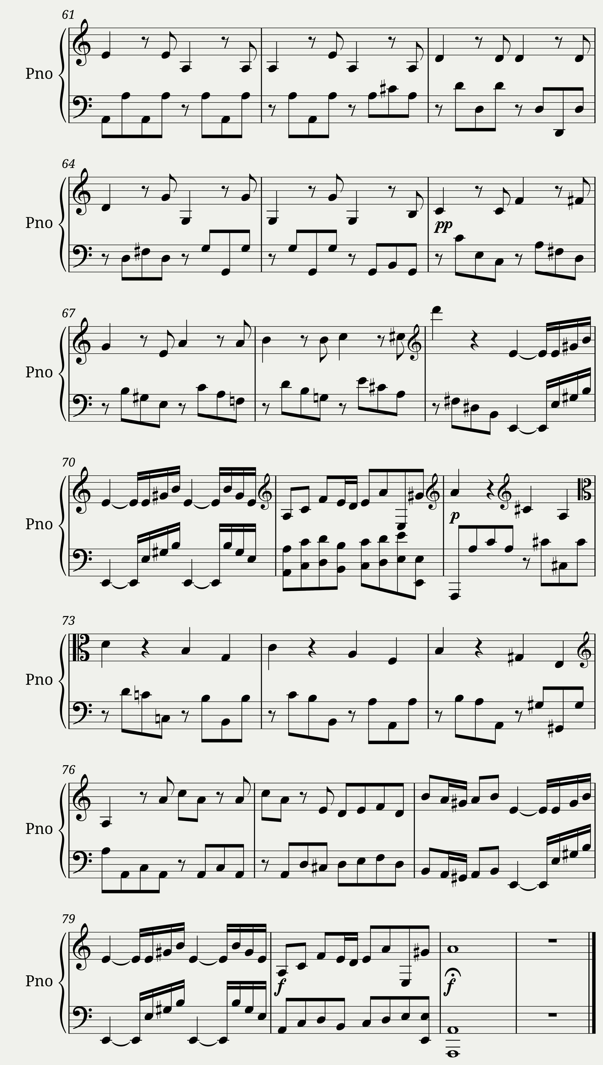 Vivaldi A minor Accompaniment — 4/4