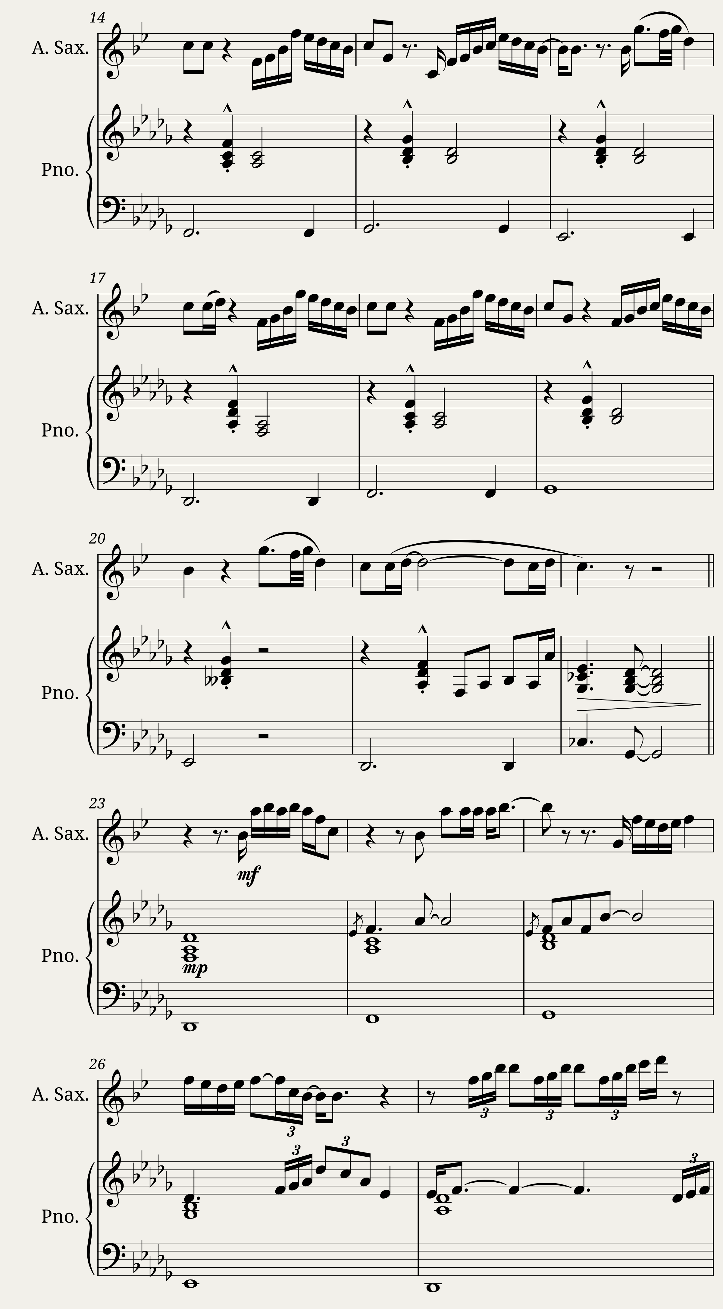 Speechless Dan + Shay Alto Sax — 2/4
