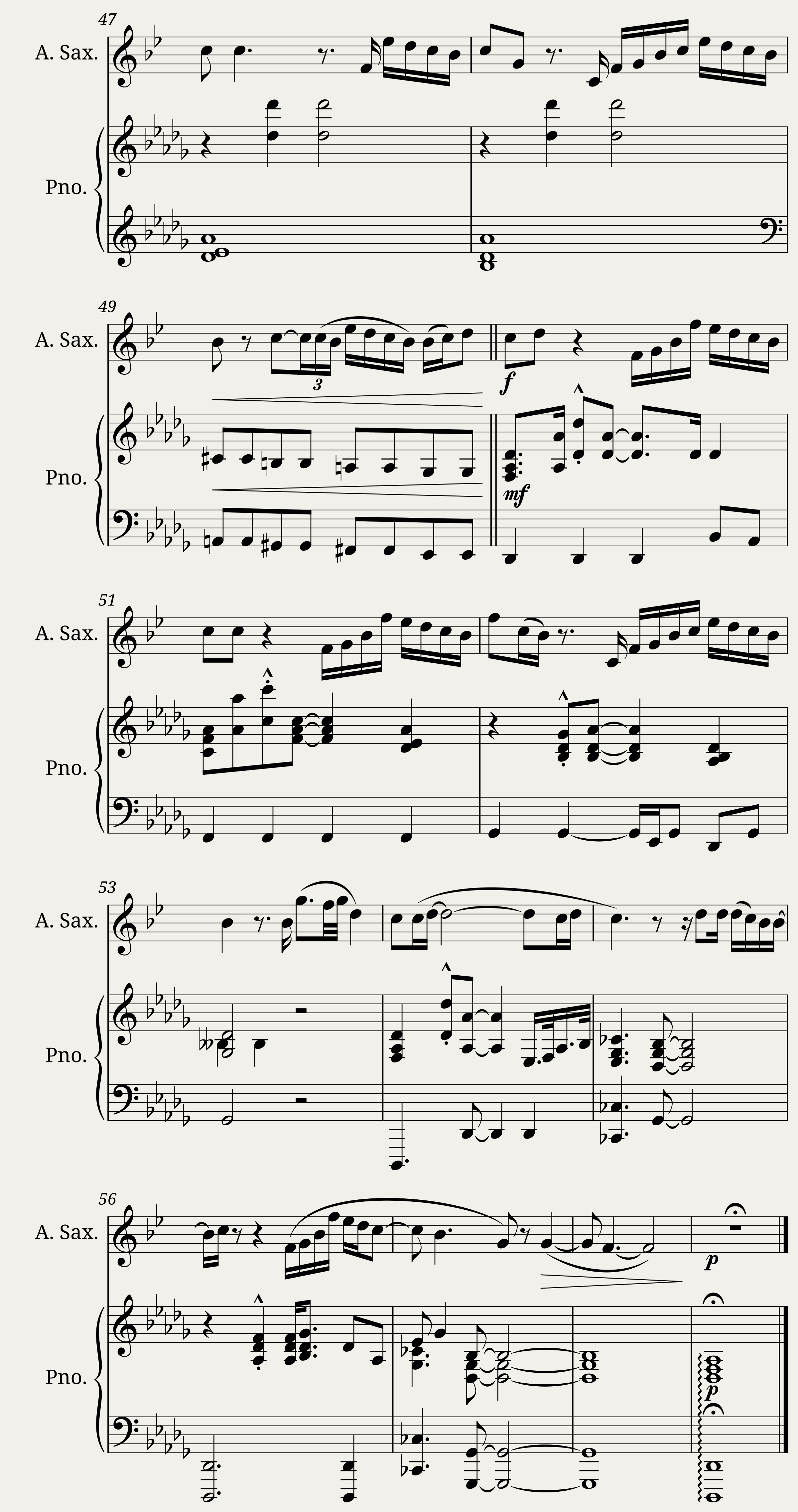 Speechless Dan + Shay Alto Sax — 4/4