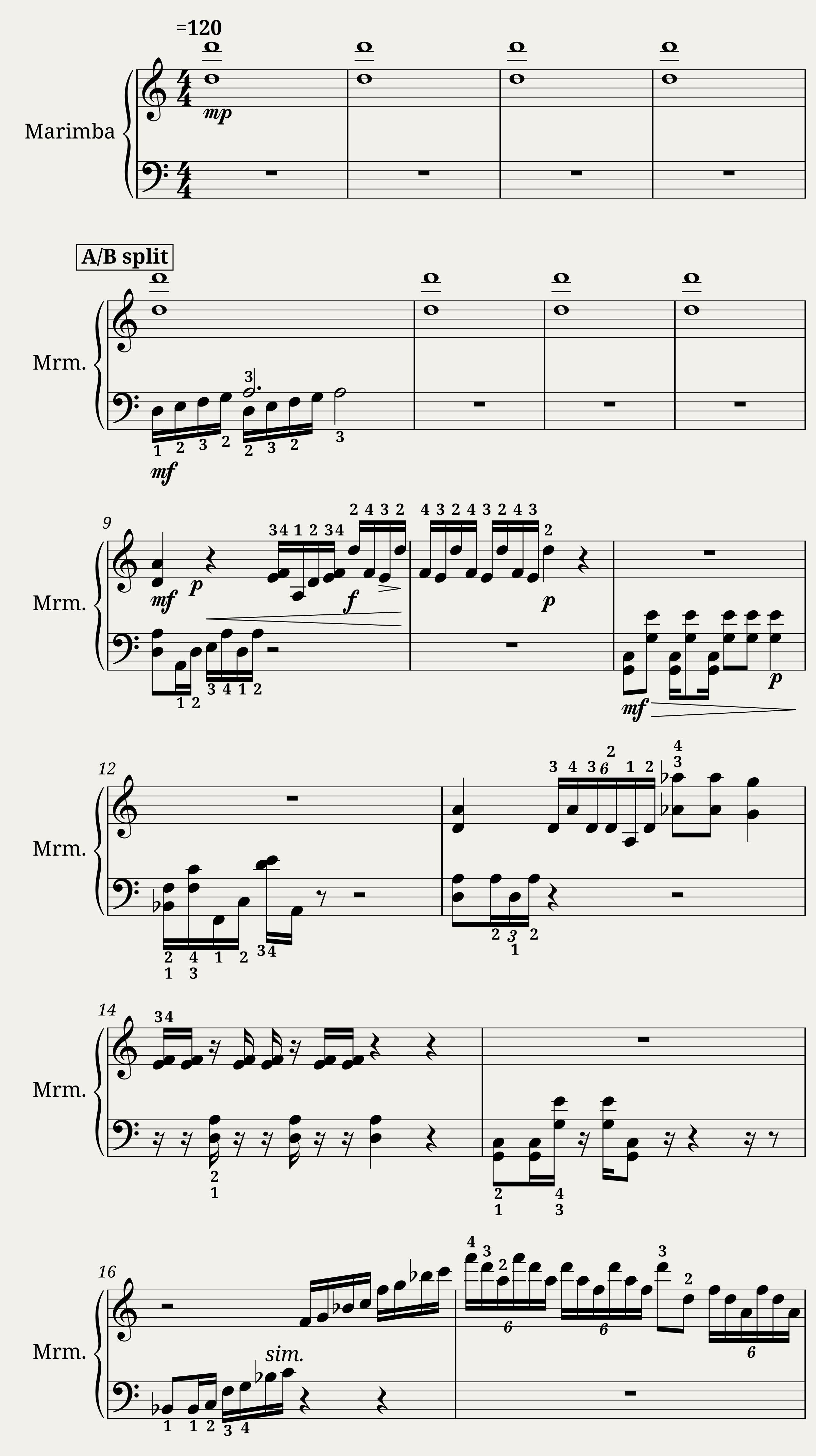 Misterioso (Marimba) — 1/2