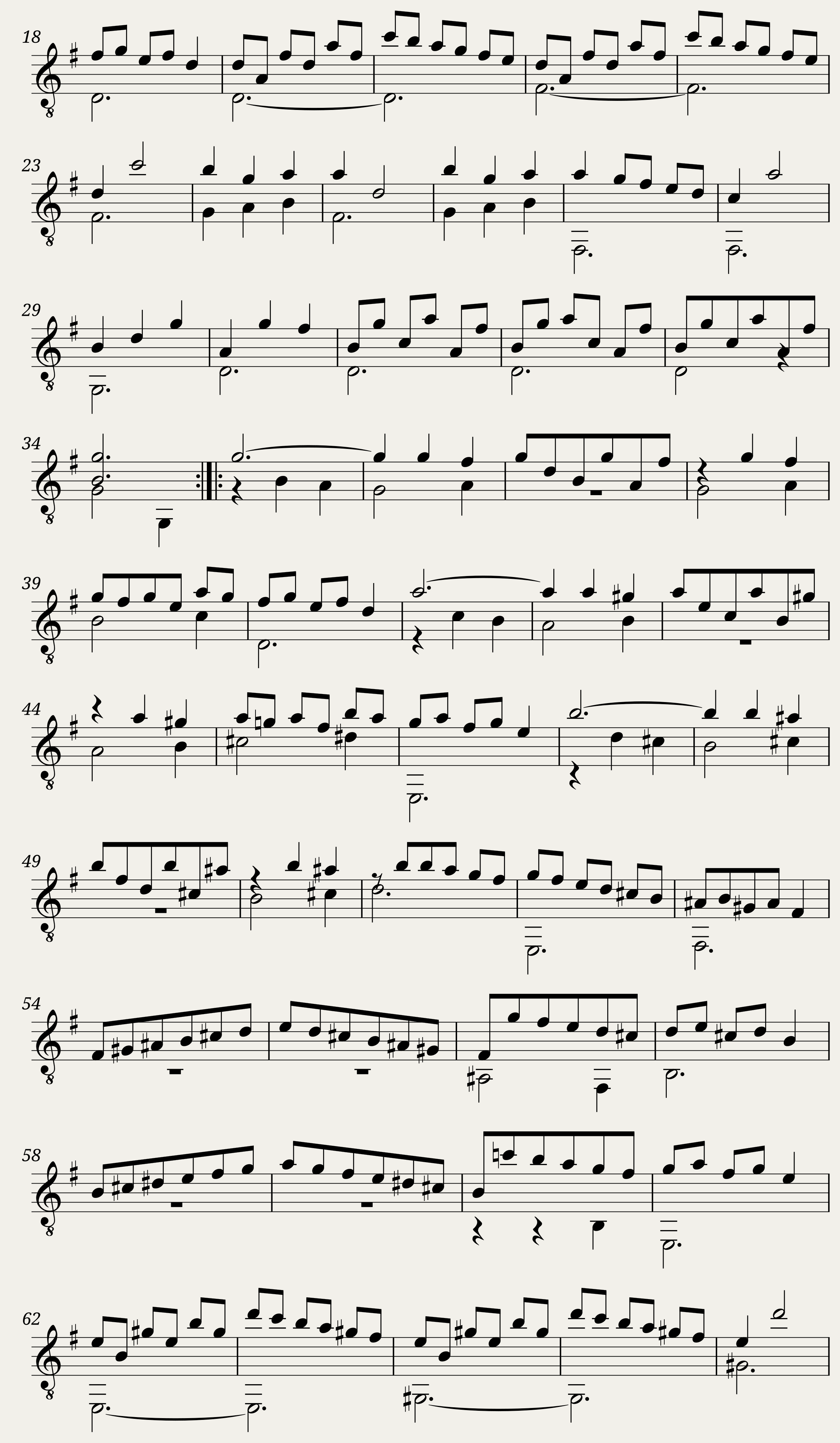 S.L. Weiss - Suite XVII for Lute - Transcribed for Guitar by Ruggero Chiesa — 8/10