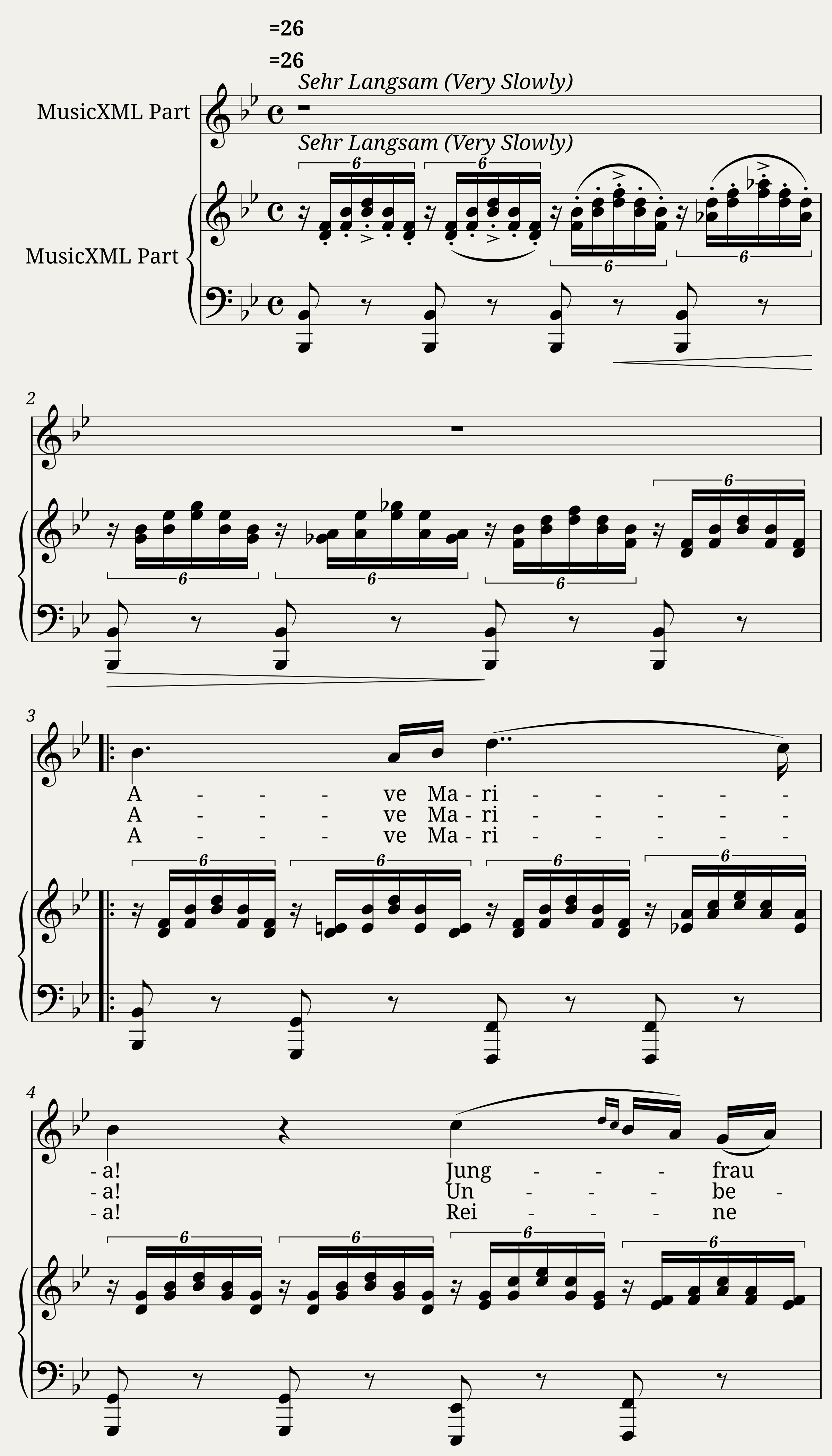 Franz Schubert - Ave Maria Op. 52 No. 6 D 839 (Ellens Gesang. III. Hymne an die Jungfrau - Ellen's song III. Hymn to the Virgin) or (Ellens dritter Gesang - Ellen's third song)) — 1/5