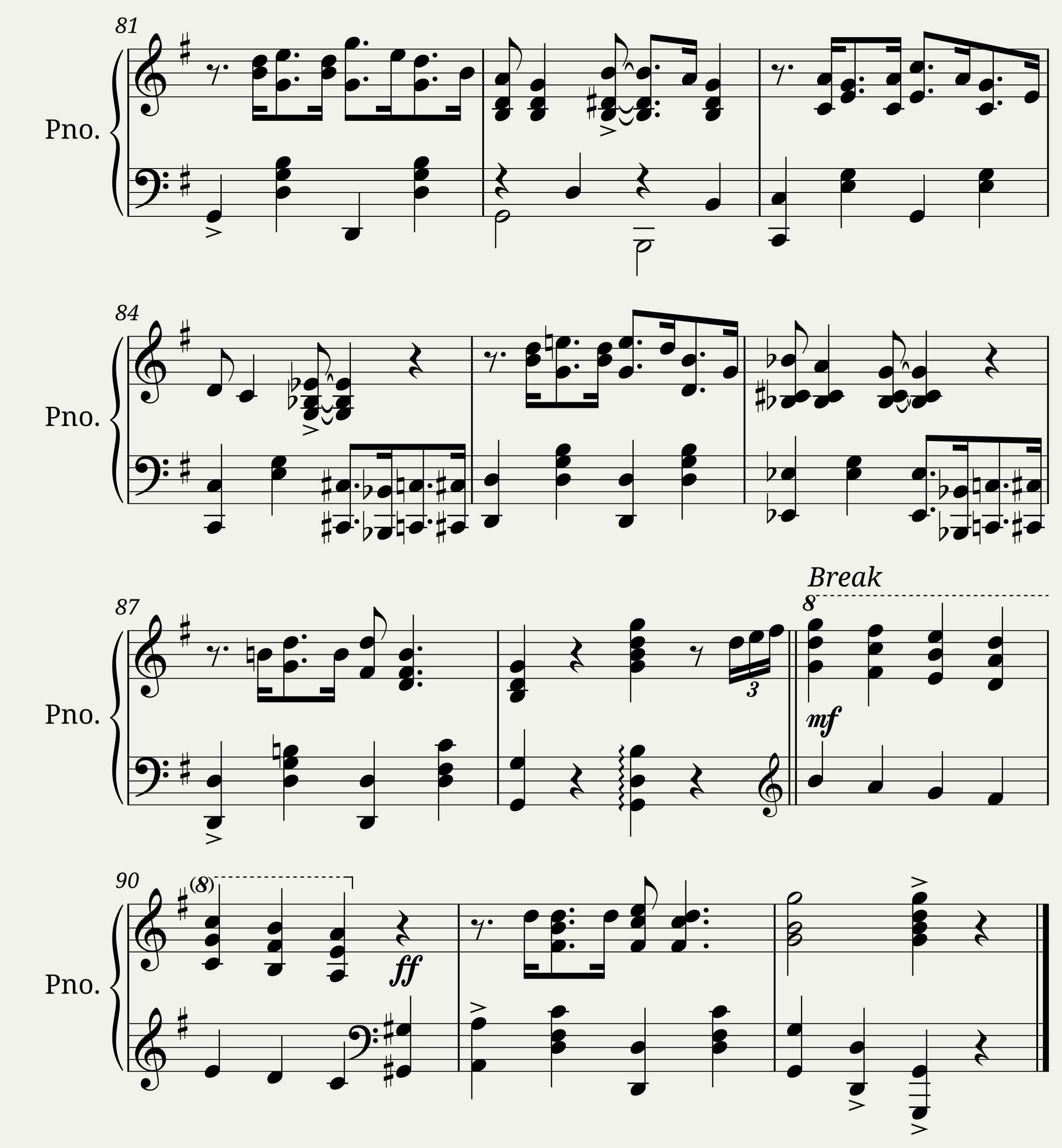 The Nora Bayes Fox Trot — 4/4
