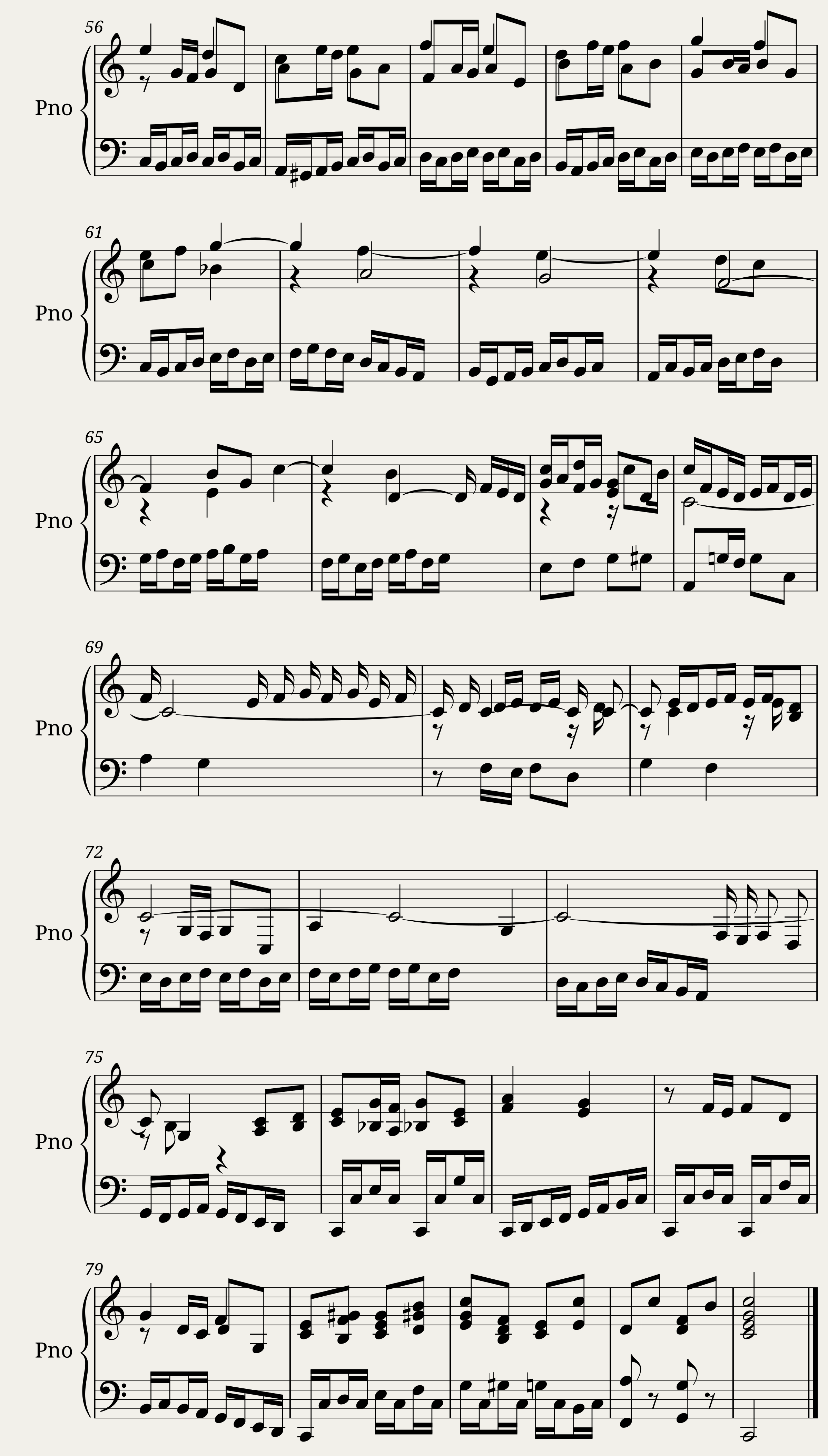 Das Wohltemperierte Clavier II, Fuga I — 3/3