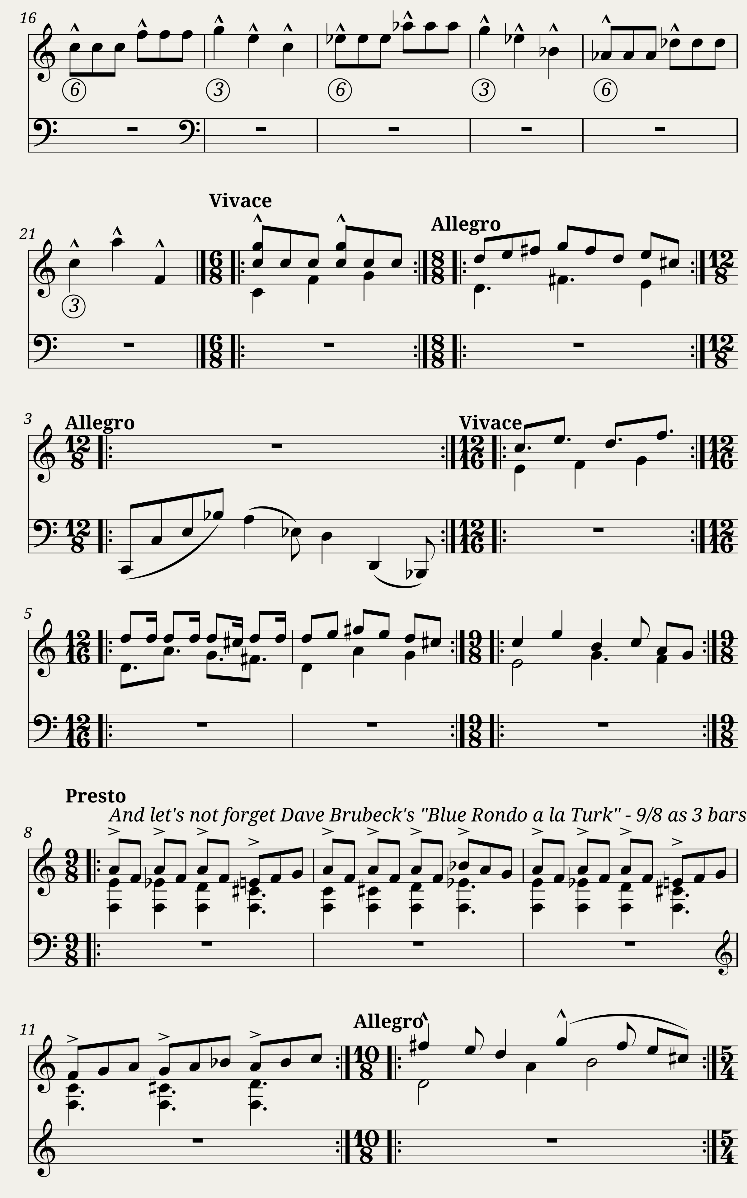 Time Signatures — 2/3