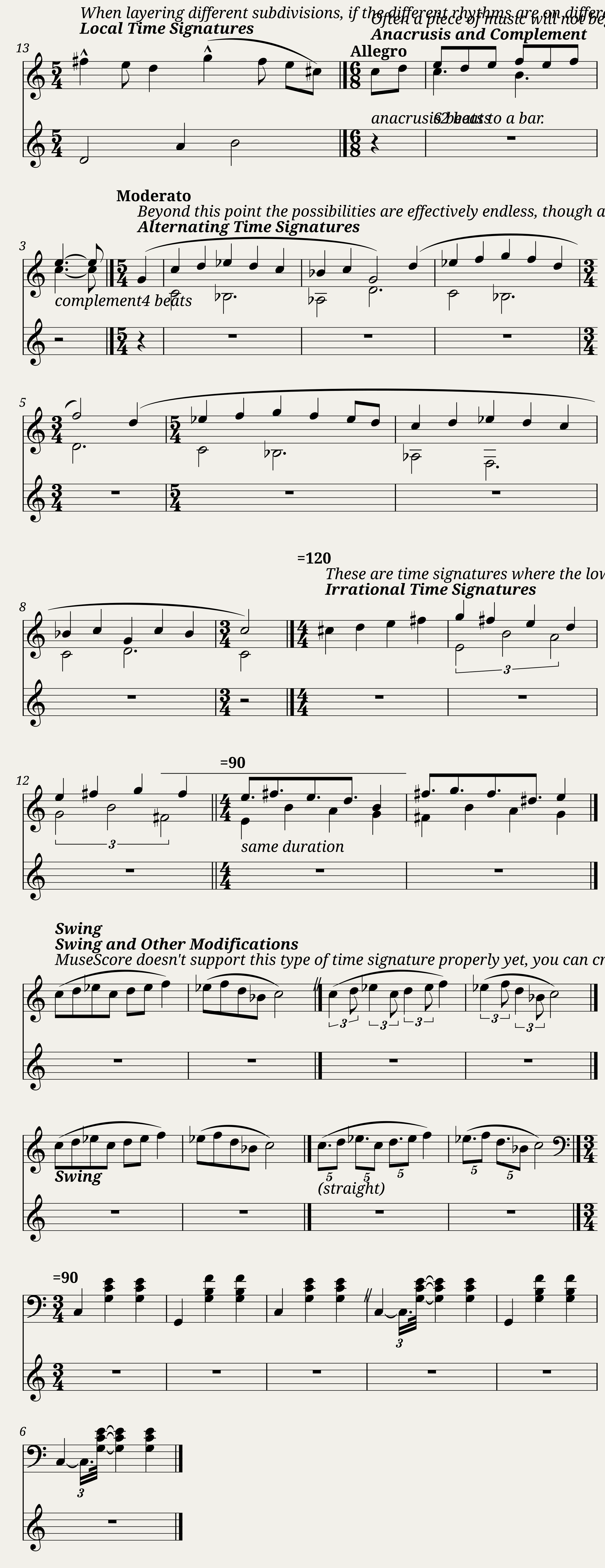 Time Signatures — 3/3
