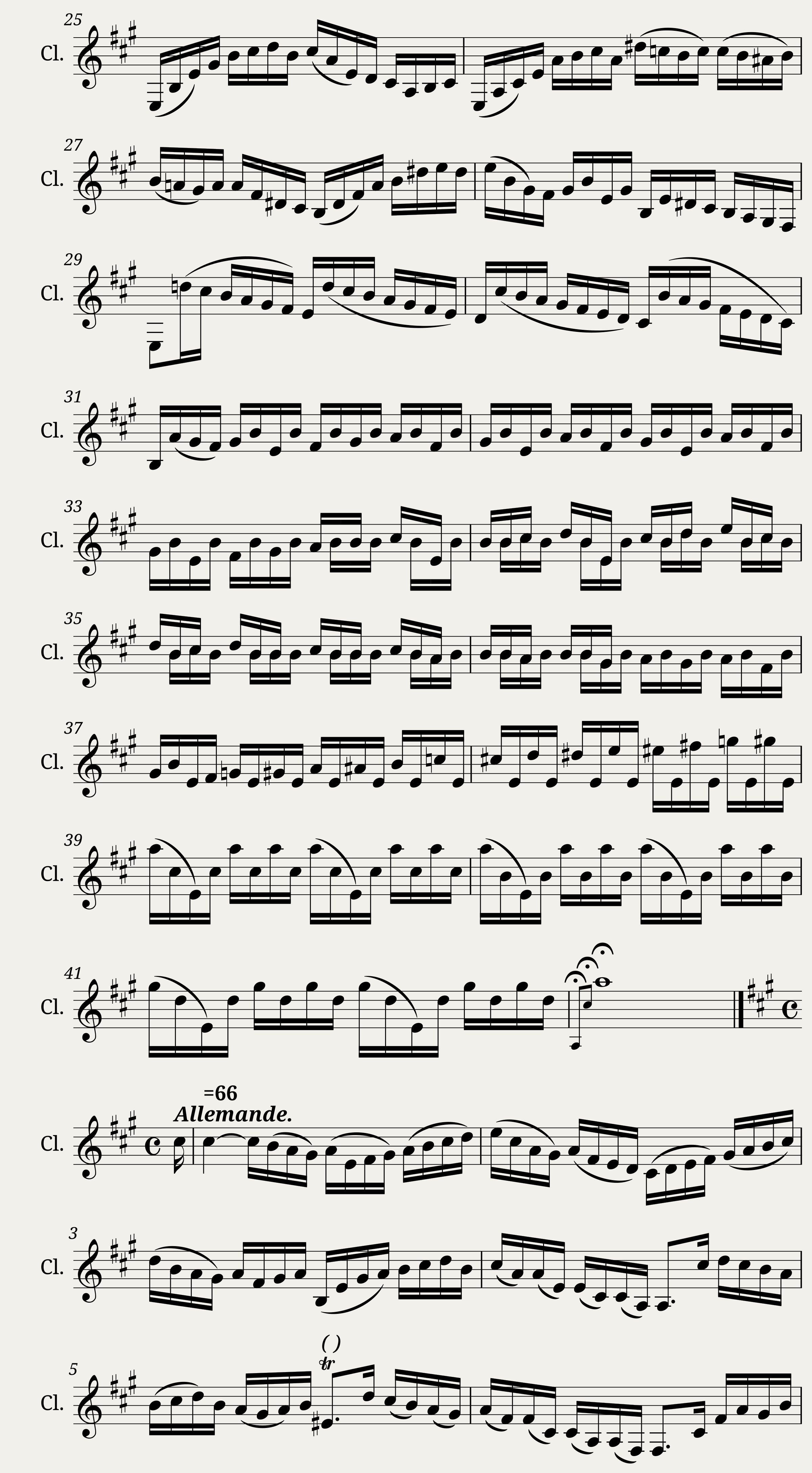 Bach - Cello Suite No. 1 (BWV 1007) - Solo Clarinet in A Major — 2/6