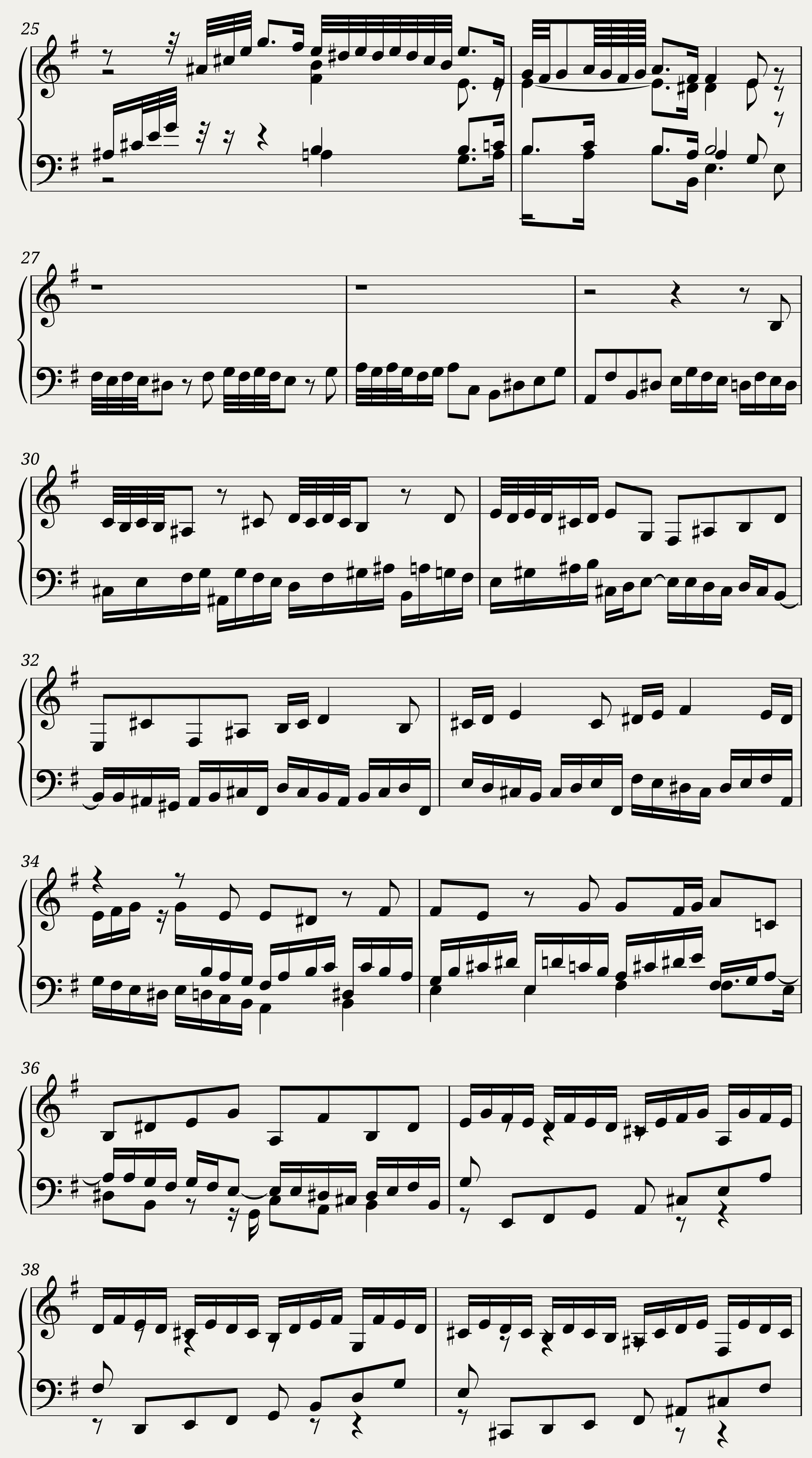 BWV 830 Partita VI Toccata — 3/8