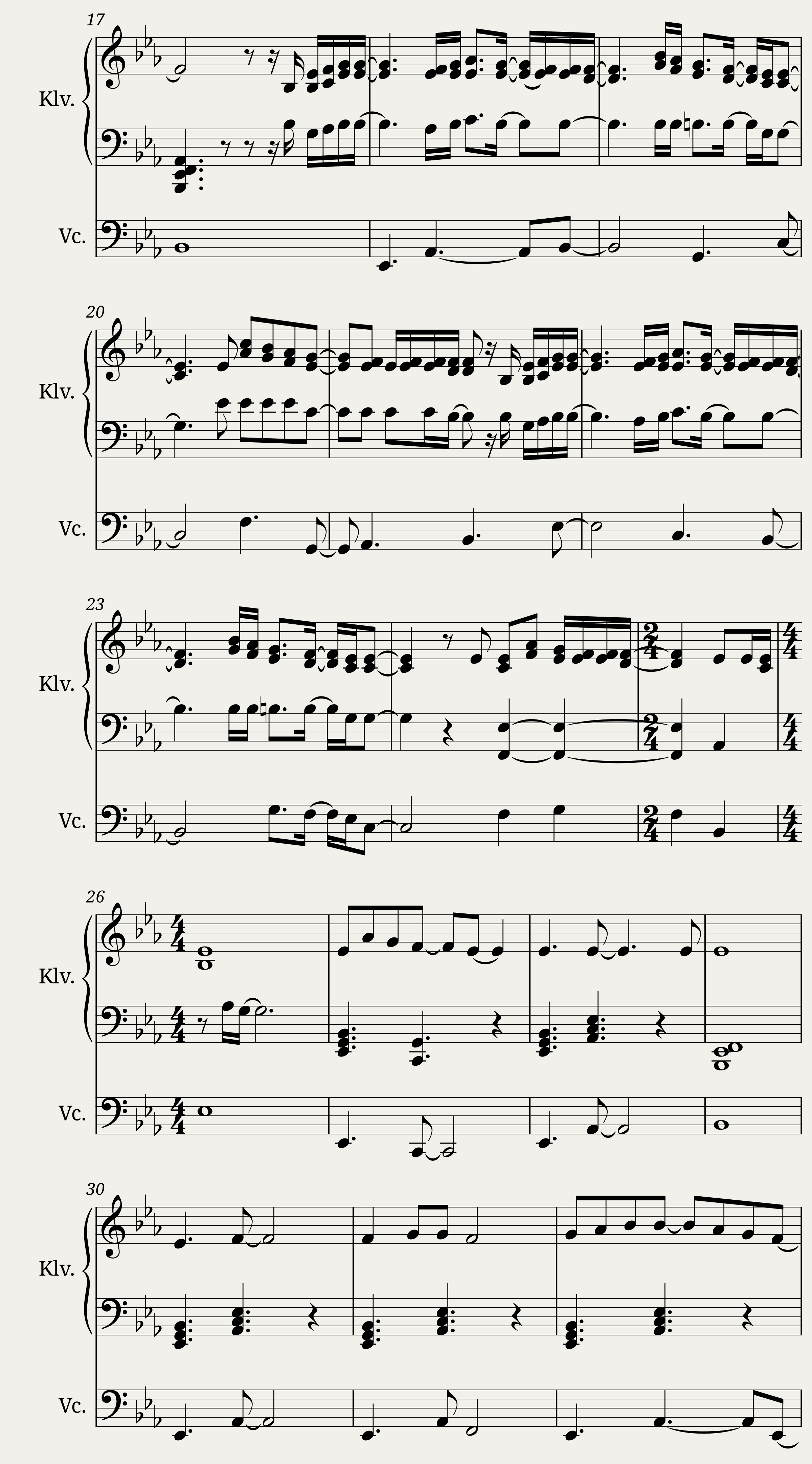 No Time For Caution - for Two Cellos — 2/4