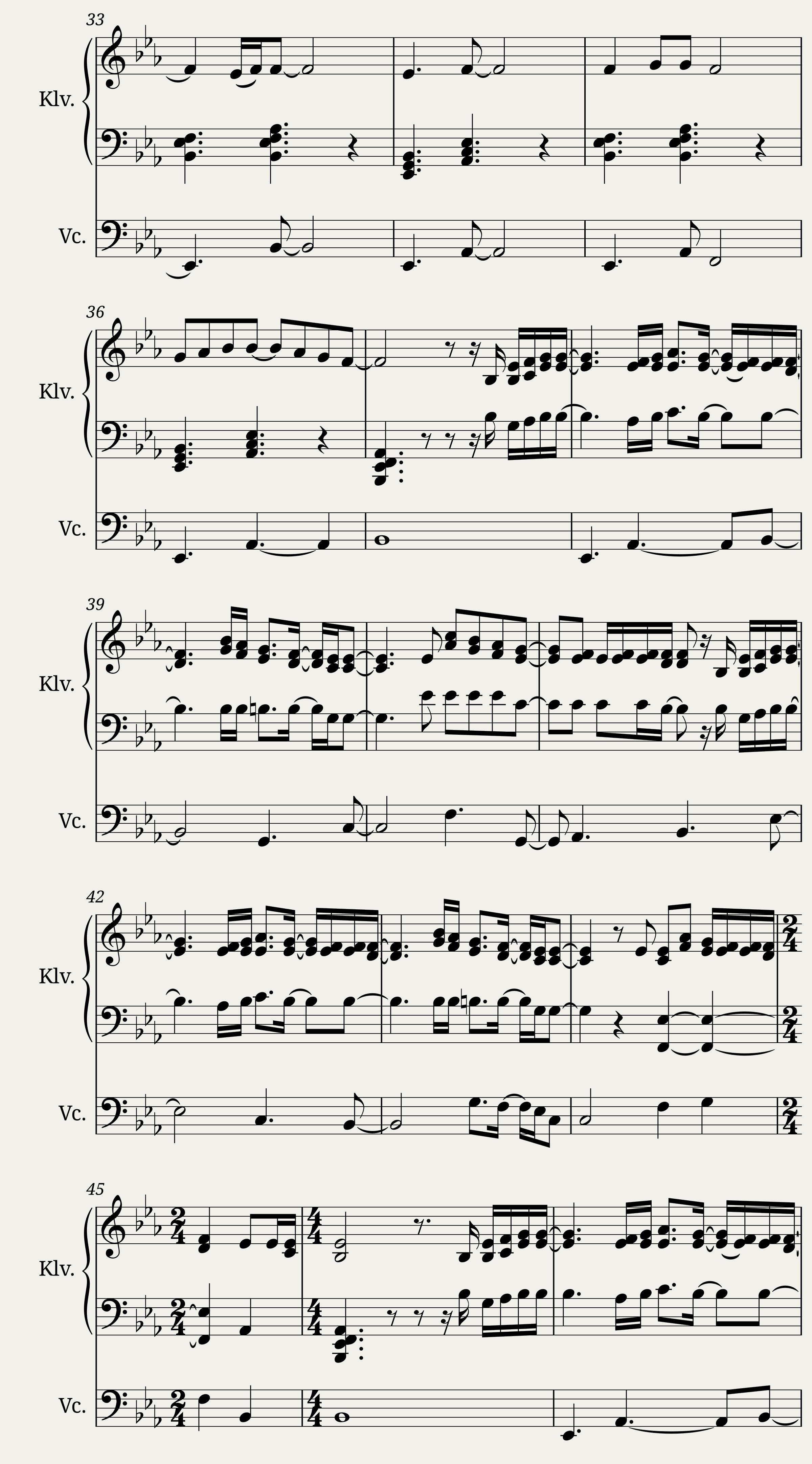 No Time For Caution - for Two Cellos — 3/4