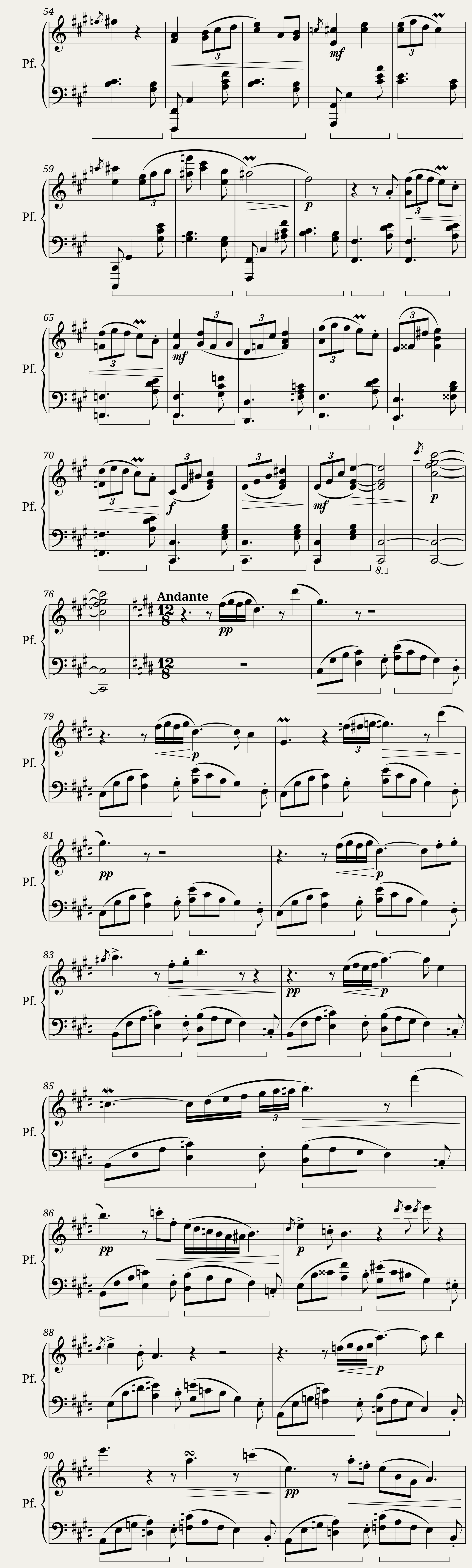Arabesque Op. 52 — 3/4