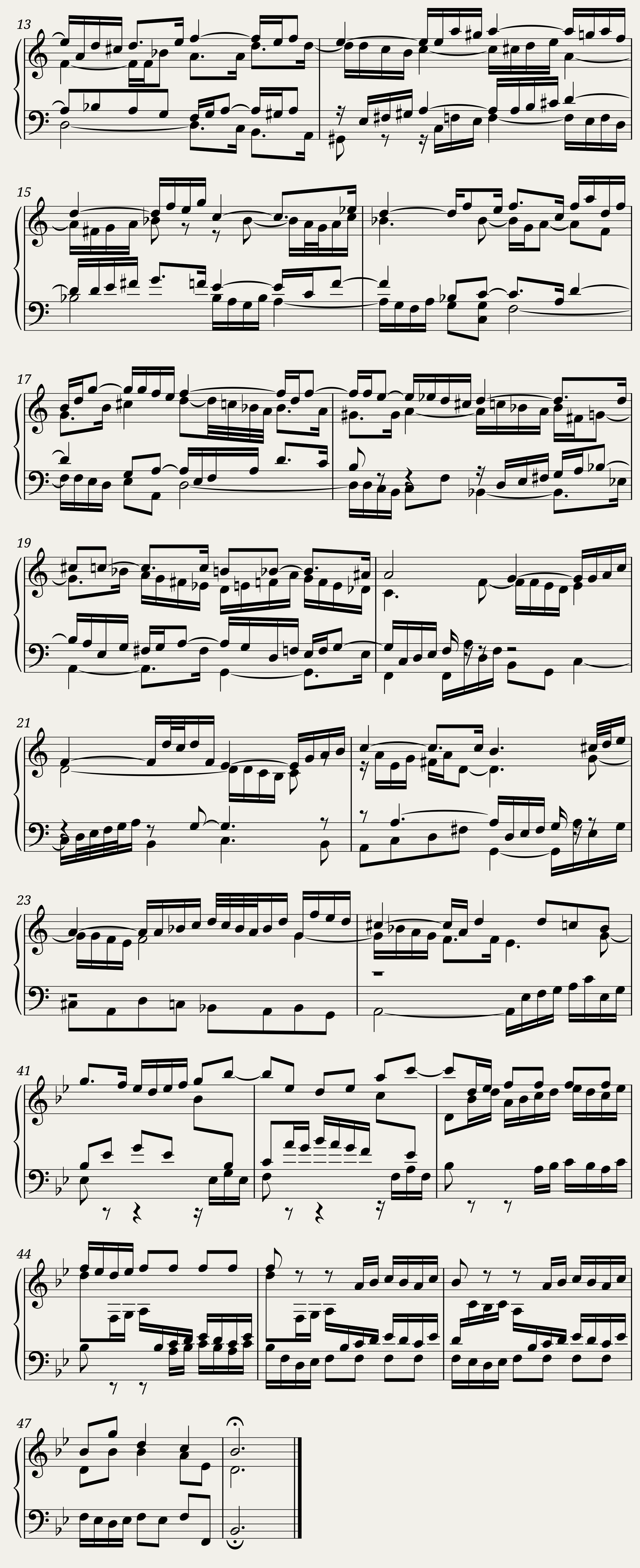 BWV 870 The Well-Tempered Clavier Part II Fuga I — 2/2