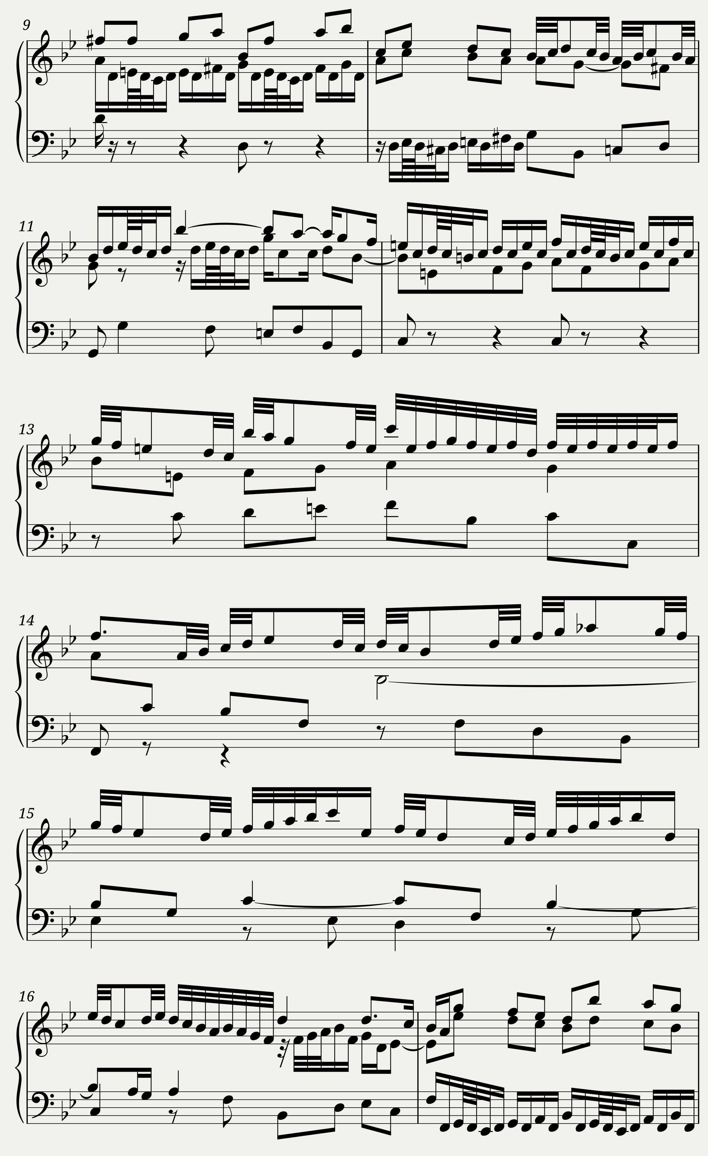 BWV 828 Partita IV Courante — 2/6