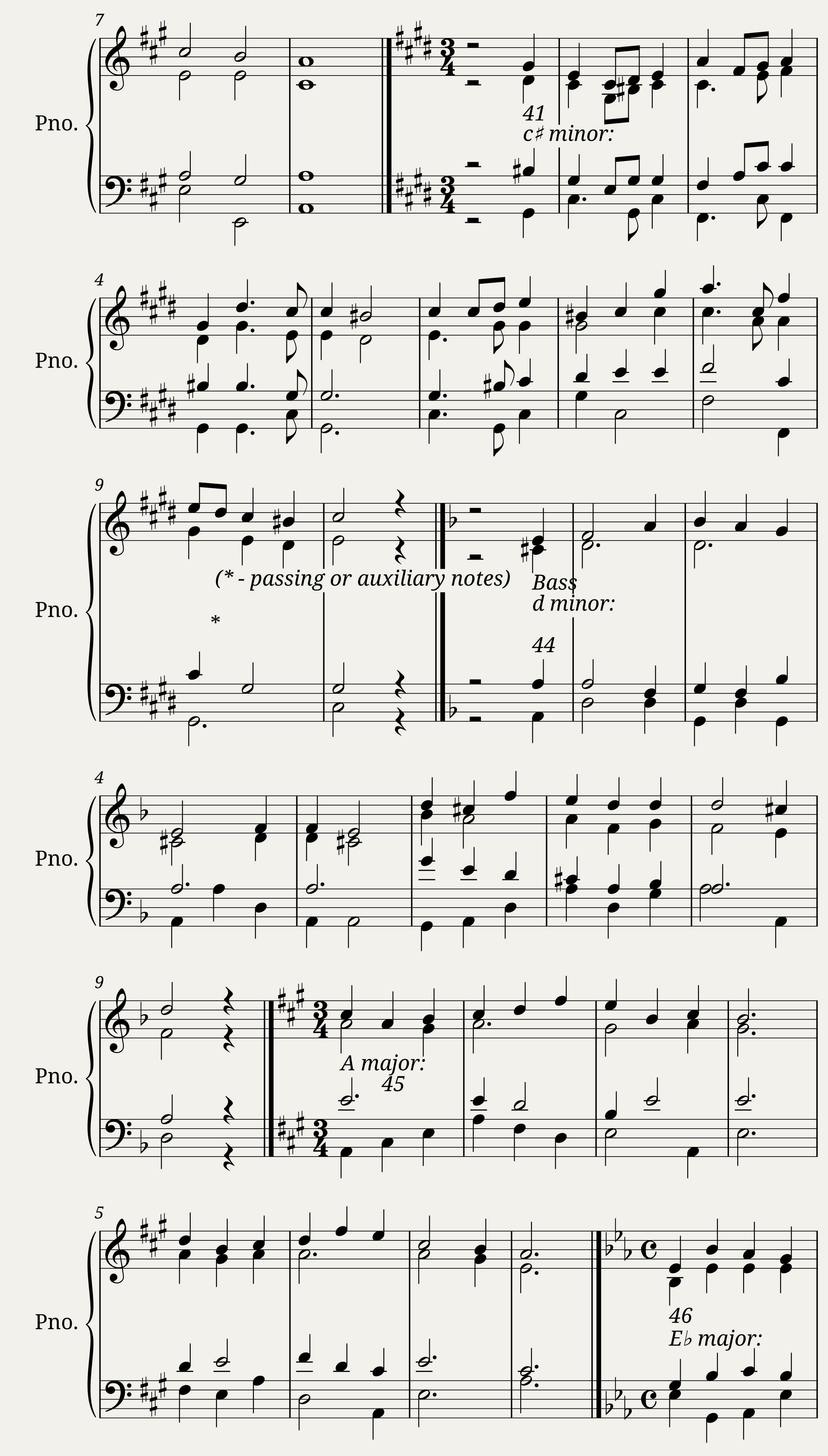 Harmonic exercises — 3/11