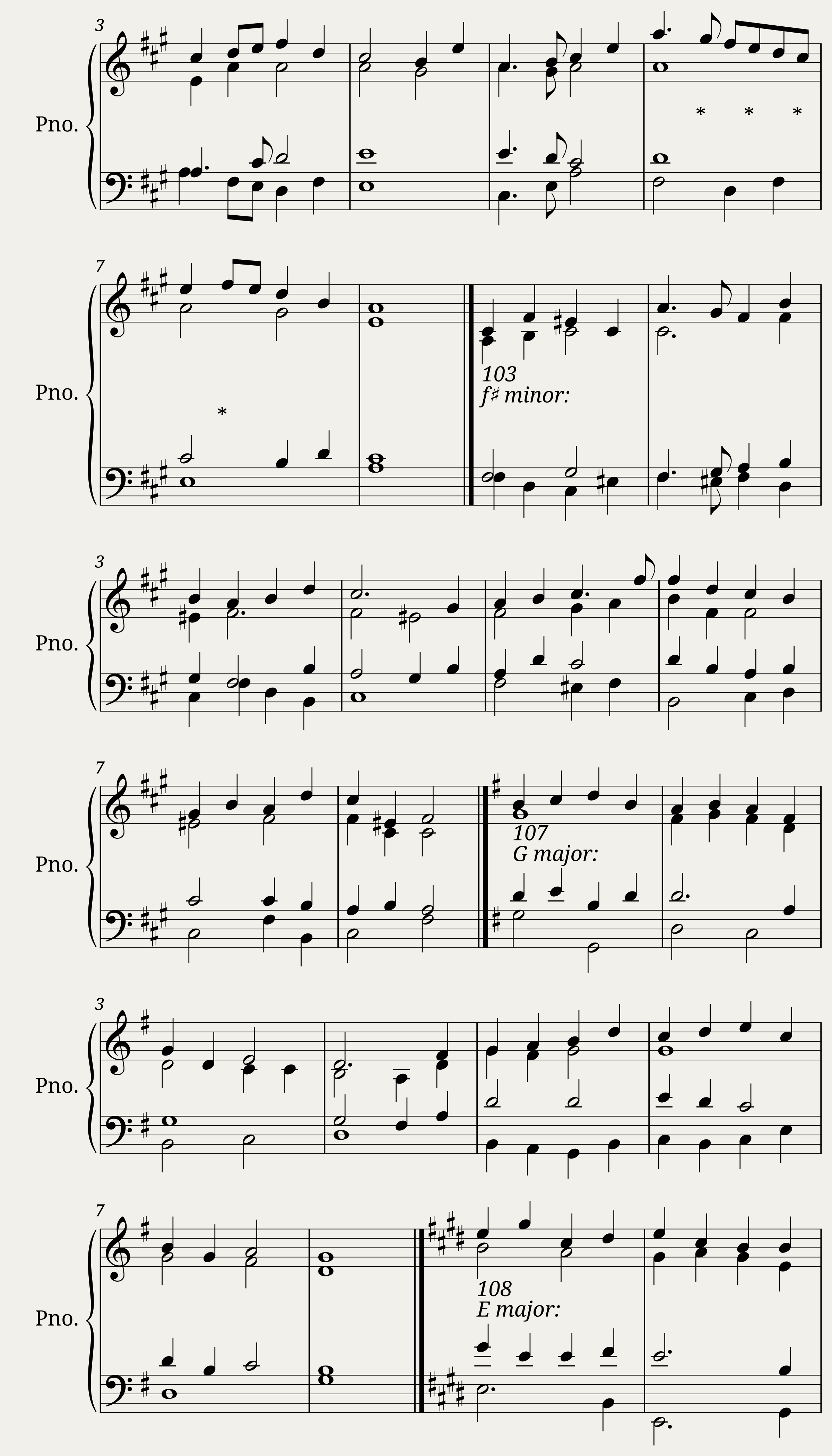 Harmonic exercises — 6/11