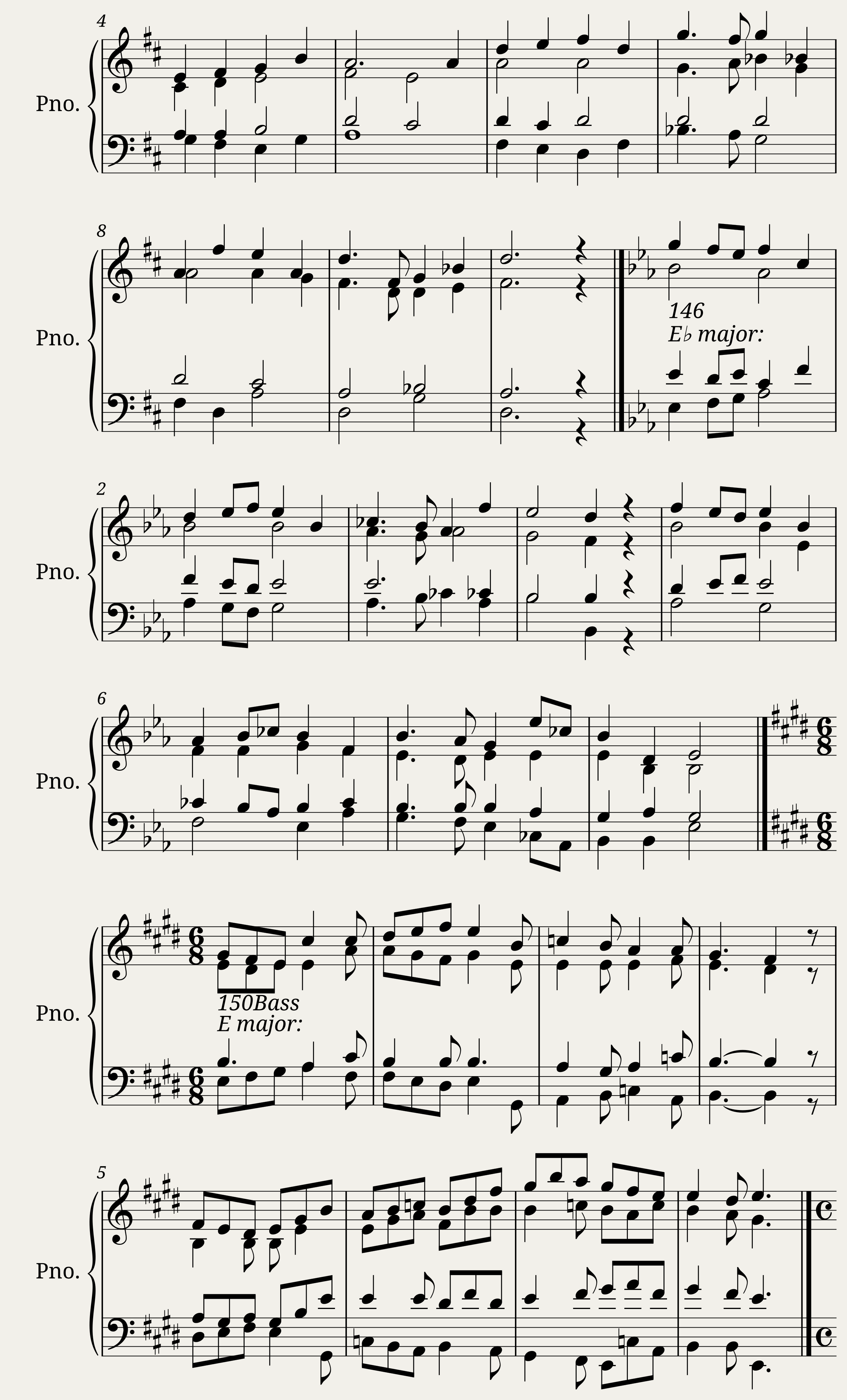 Harmonic exercises — 8/11