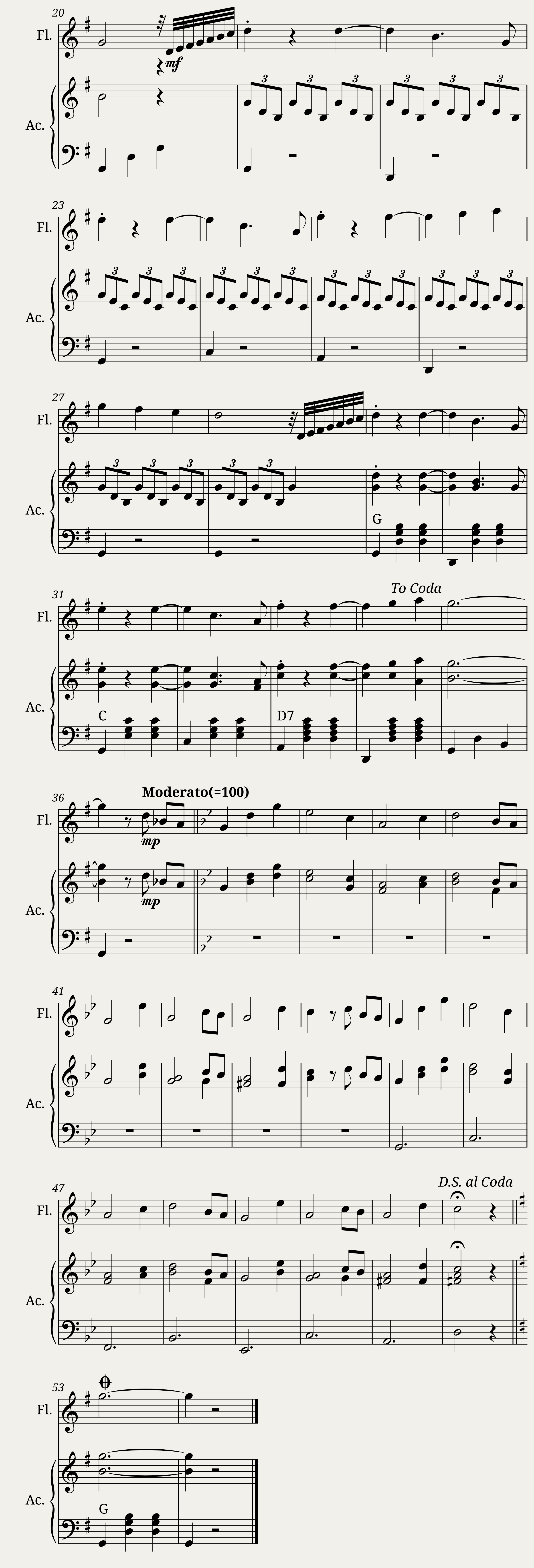 Interior Student Cafe - Flute and Accordion — 2/2
