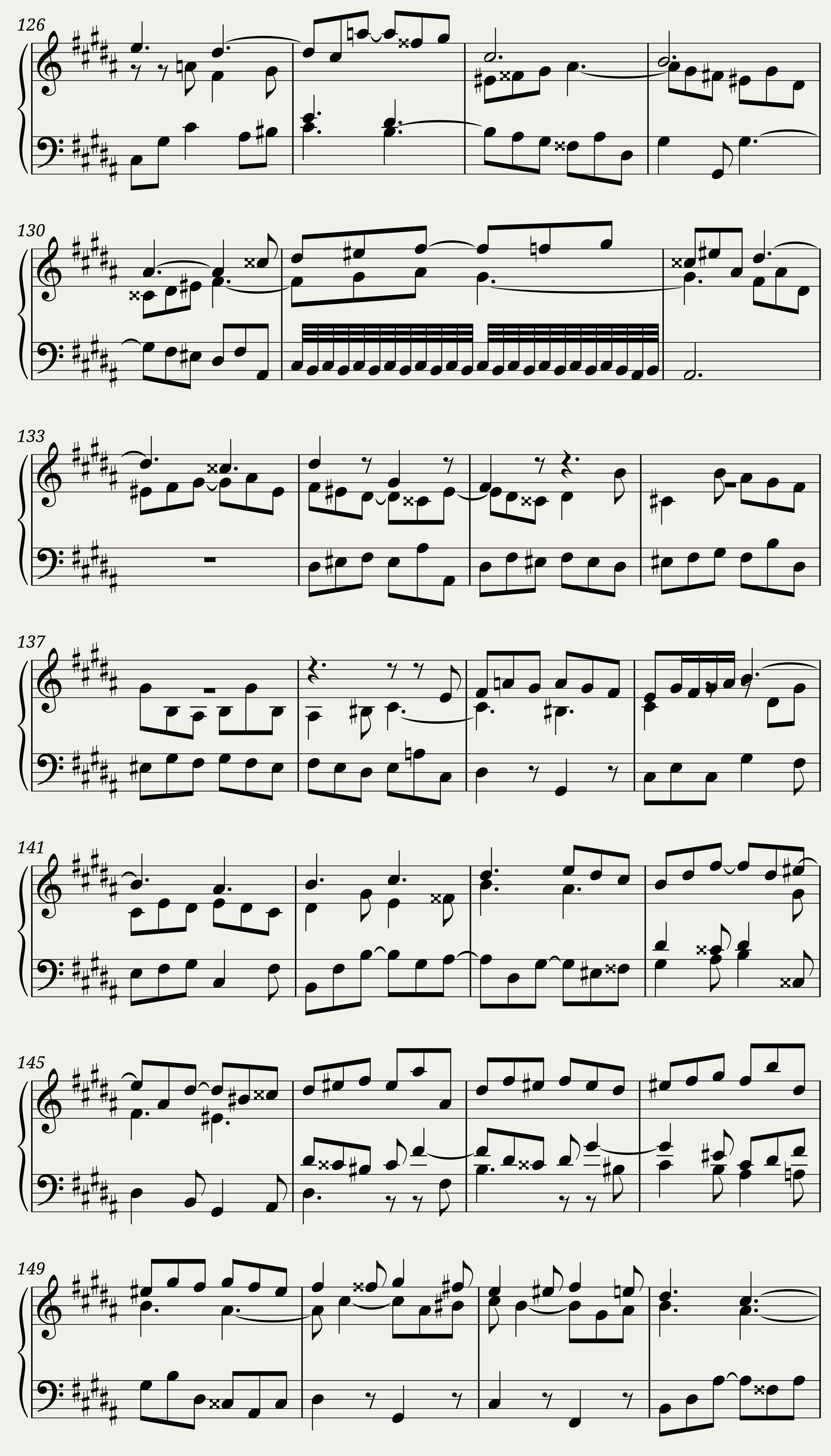 BWV 889: The Well-tempered Clavier Book II - XX (A = 415 Hz) — 9/9