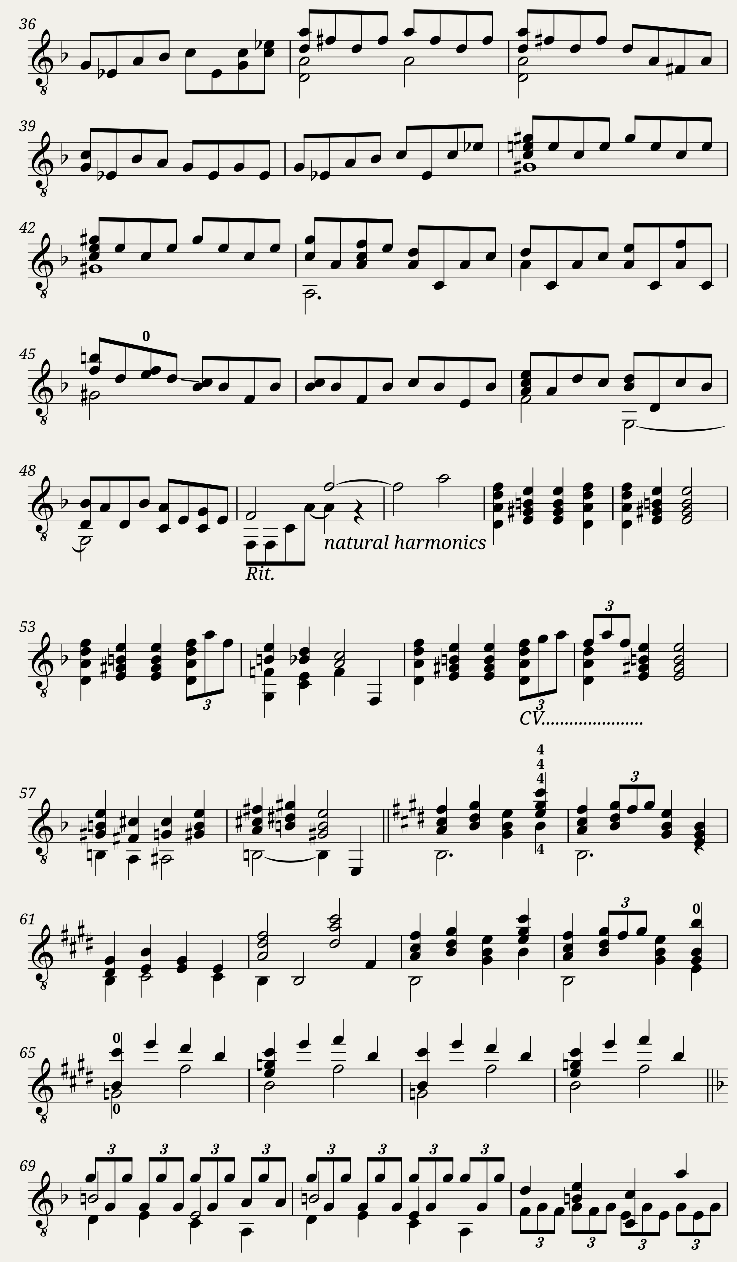 Reverie by Debussy. Arr. solo guitar G. Dempsey — 2/3