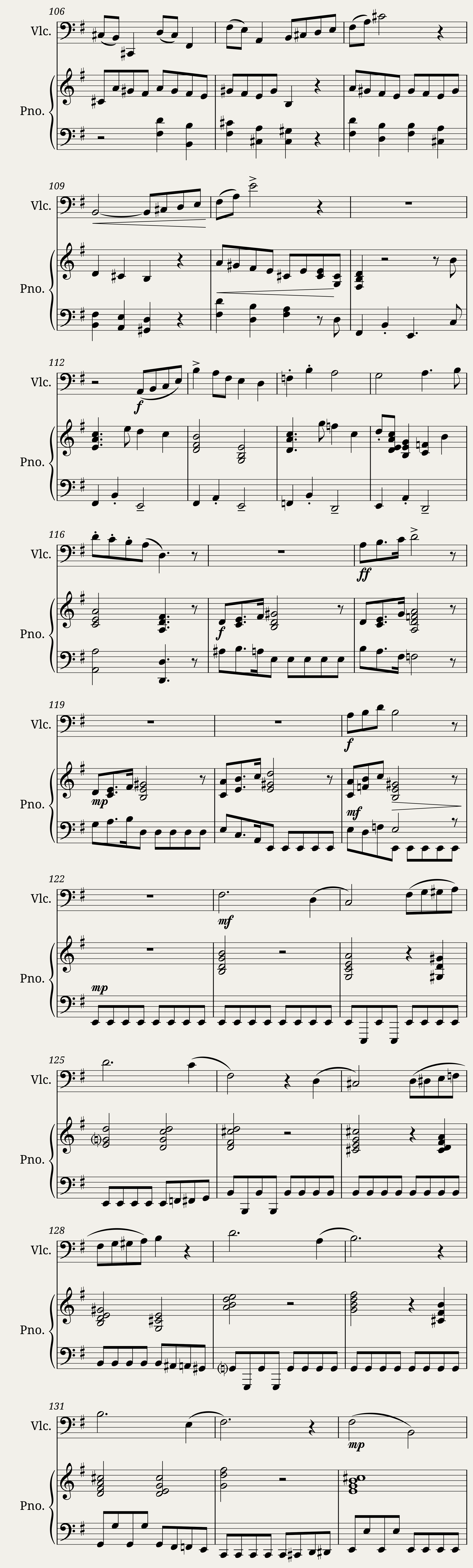 Cello and piano sonata n1 in B minor by Dominique Picard - 3rd mv — 7/12