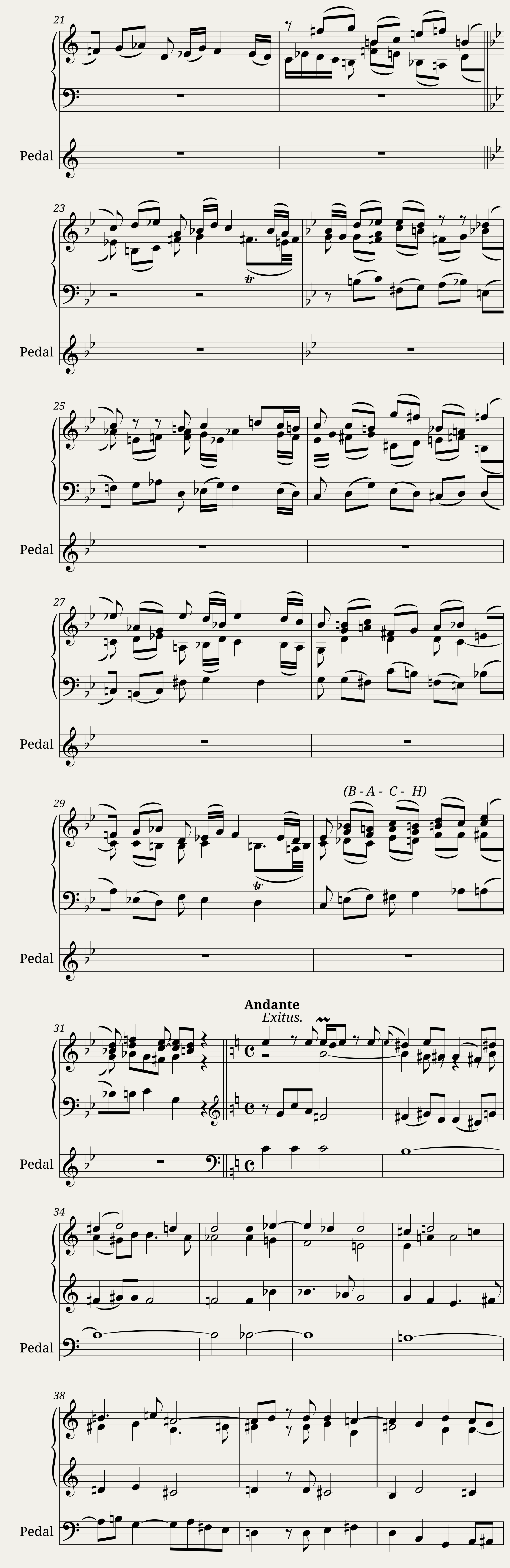 Kleines Harmonisches Labyrinth J.S. Bach — 3/4