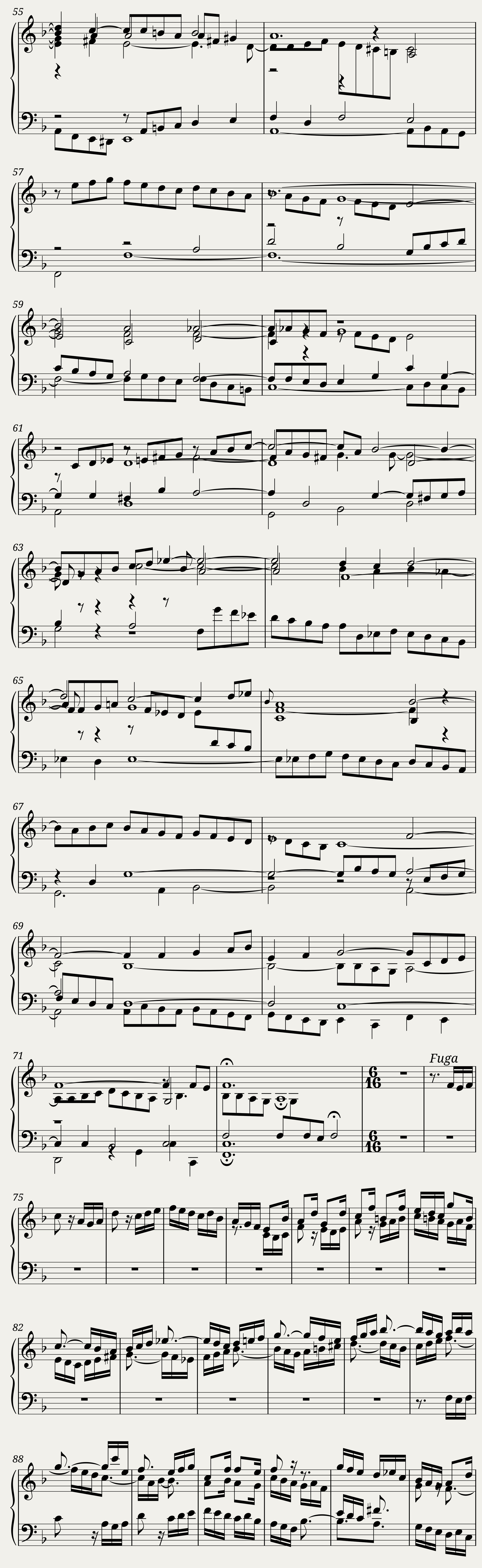 BWV 879 The Well-Tempered Clavier Part II Praeludium X — 5/6